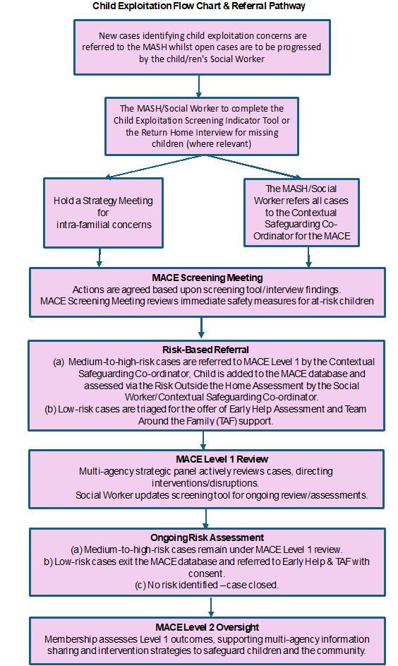 Child Exploitation Flow Chart