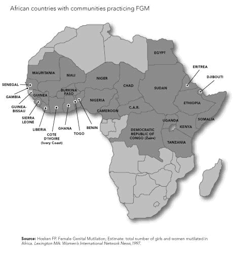 Prevalence african countries fgm