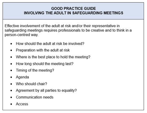 Involve the adult